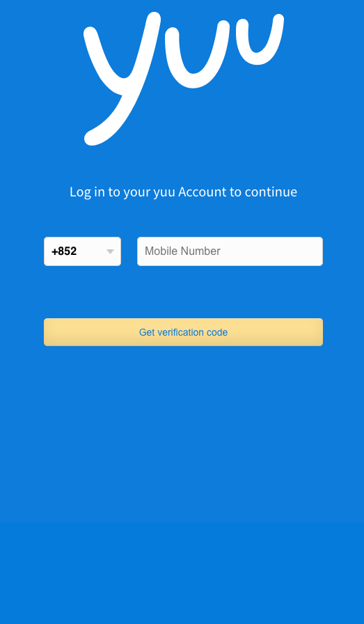 yuu Login Page